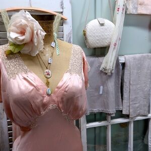 Authentic Vintage 1930’s Silk Satin Gown